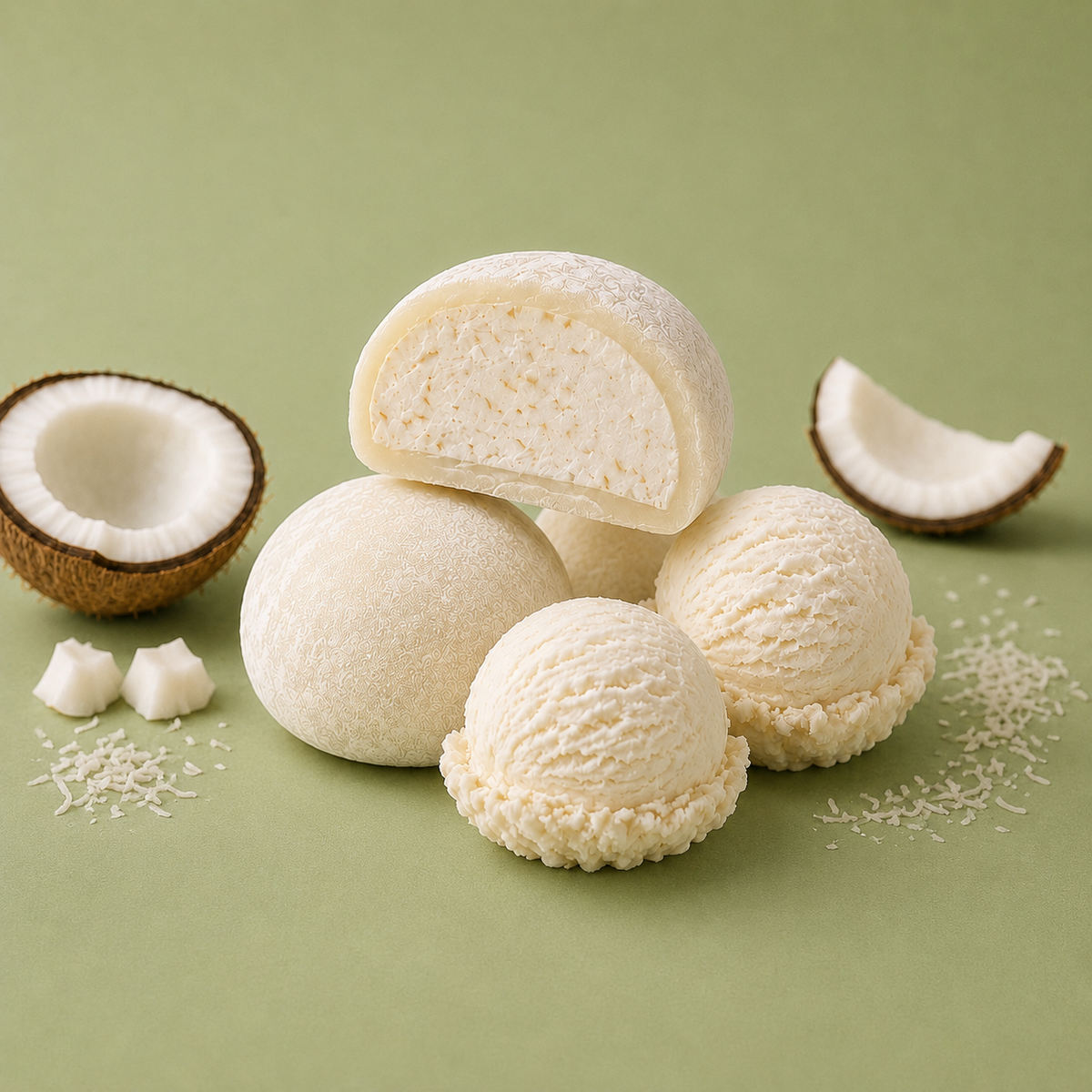 Coconut Ice Cream Mochi