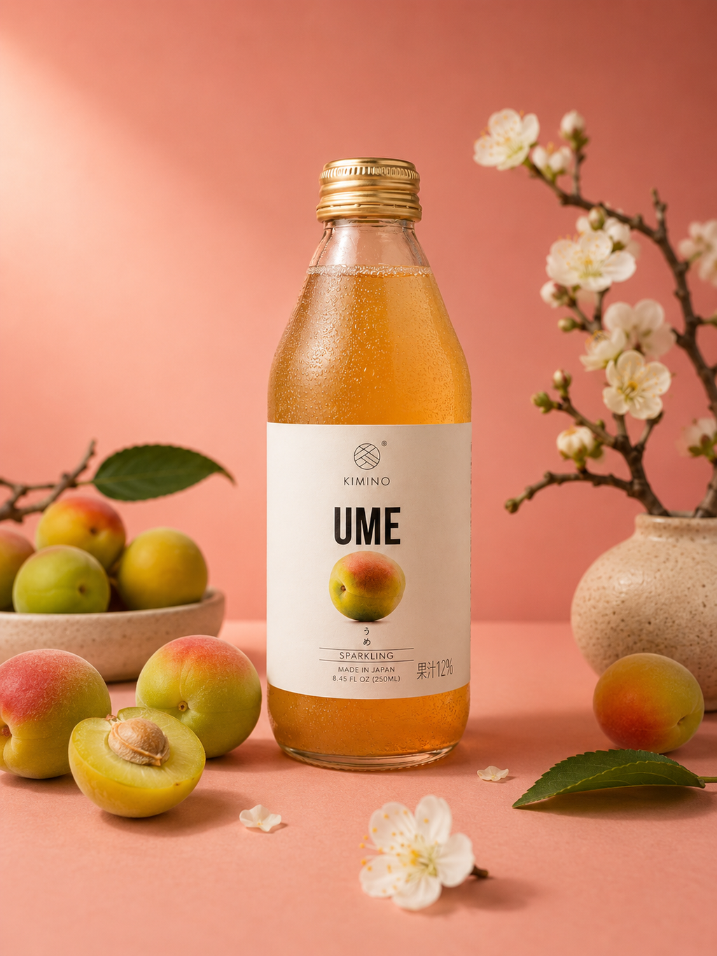 Jus pétillant japonais Ume (prune) Kamino
