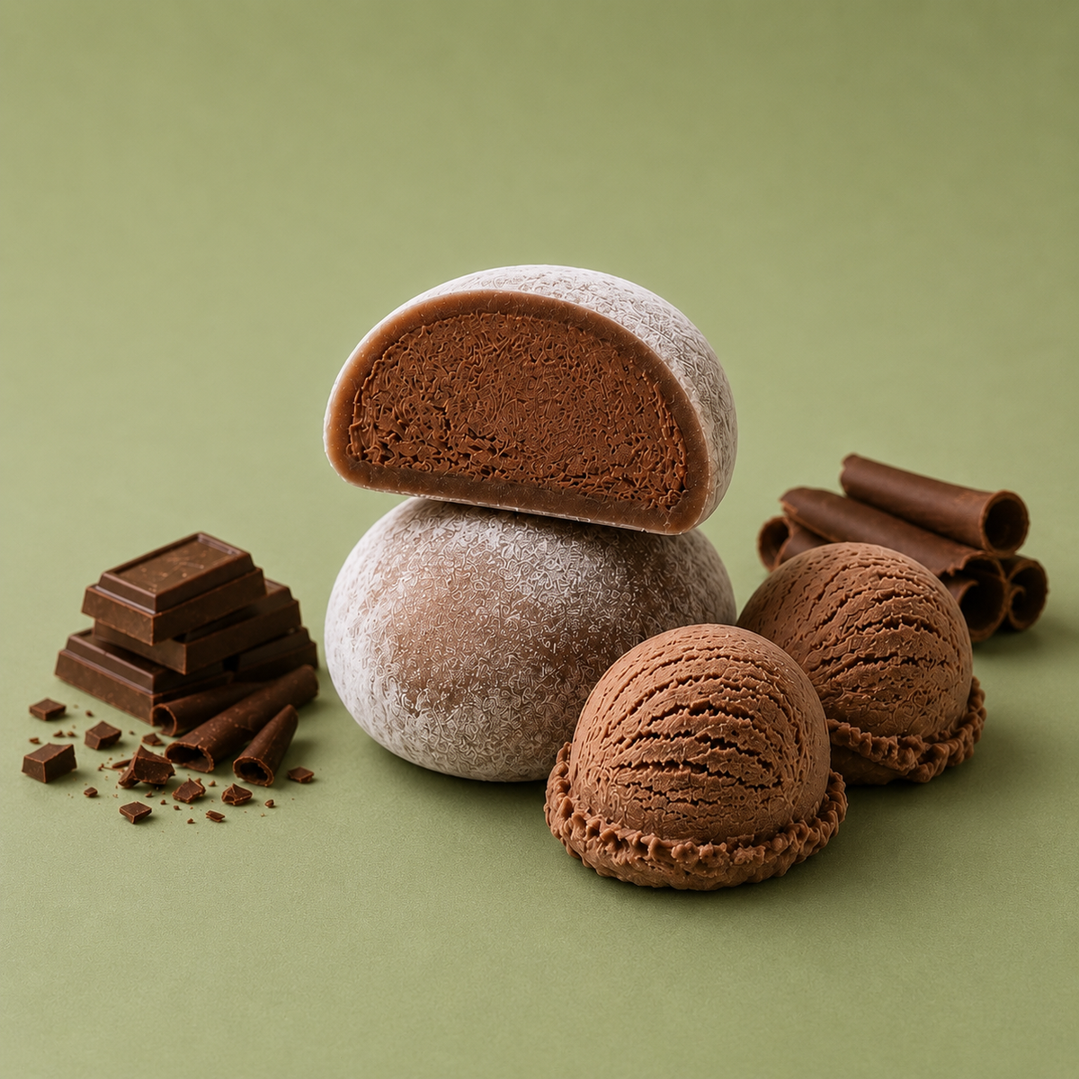 Chocolate Ice Cream Mochi