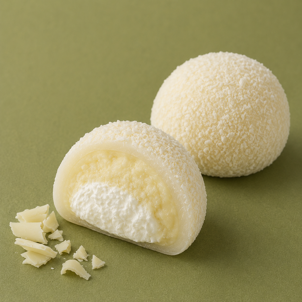 mochi au chocolat blanc